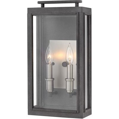 Kinkiet zewnętrzny 2x60 W nikiel QNSUTCLIFFEMAZ Quintiesse Sutcliffe