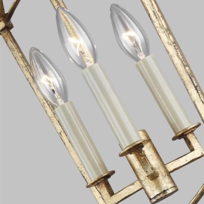 Lampa wisząca 3x40 W złota QNTHAYER3PADB Quintiesse Thayer