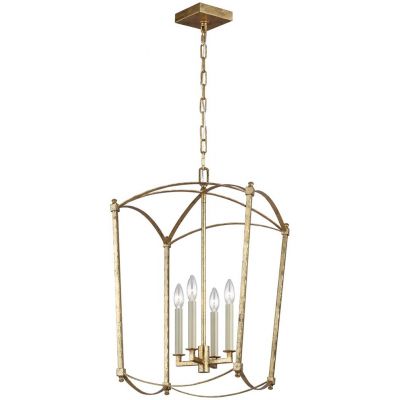Lampa wisząca 4x40 W złota QNTHAYER4PADB Quintiesse Thayer
