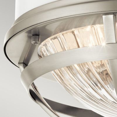 Lampa podsufitowa 2x40 W biała-nikiel QNTOLLISFBN Quintiesse Tollis