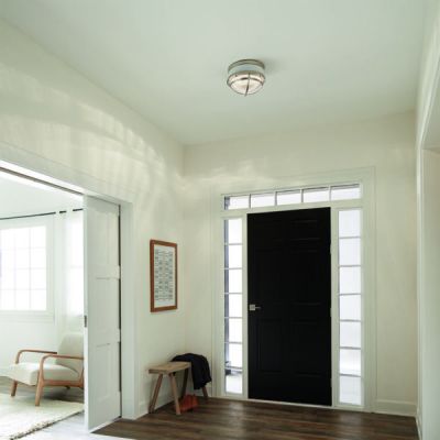 Lampa podsufitowa 2x40 W biała-nikiel QNTOLLISFBN Quintiesse Tollis