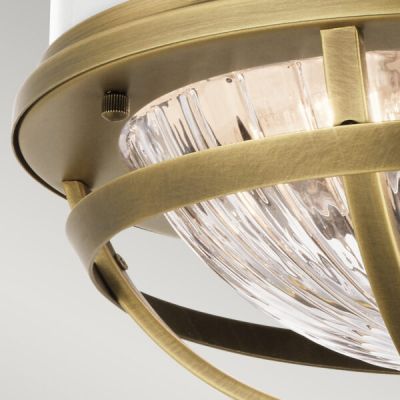 Lampa podsufitowa 2x40 W biała-mosiądz QNTOLLISFNBR Quintiesse Tollis