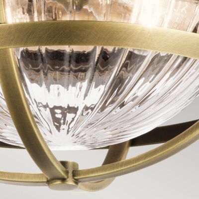 Lampa podsufitowa 2x40 W biała-mosiądz QNTOLLISFNBR Quintiesse Tollis