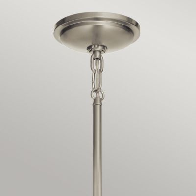 Lampa wisząca 1x40 W biała-nikiel QNTOLLISMPBN Quintiesse Tollis