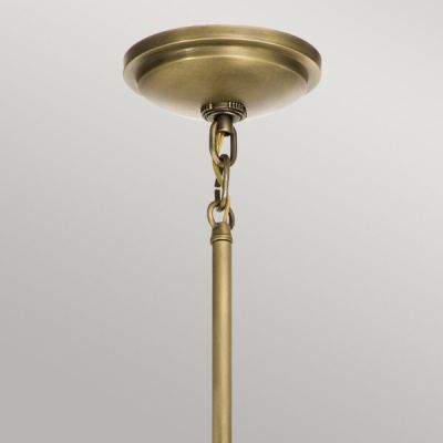 Lampa wisząca 1x40 W biała-mosiądz QNTOLLISMPNBR Quintiesse Tollis