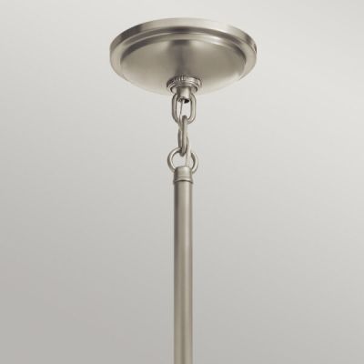 Lampa wisząca 1x40 W biała-nikiel QNTOLLISPBN Quintiesse Tollis