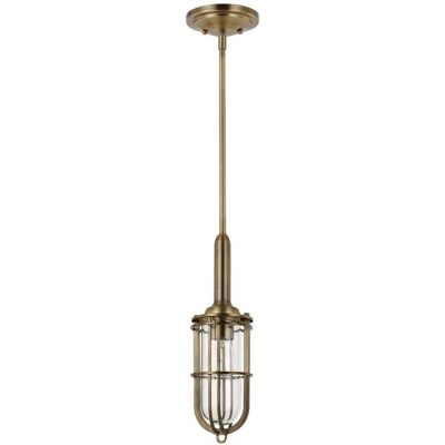 Lampa wisząca 1x60 W mosiądz-przezroczysta QNURBANRESTMP Quintiesse Urban Restoration