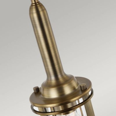 Lampa wisząca 1x60 W mosiądz-przezroczysta QNURBANRESTMP Quintiesse Urban Restoration