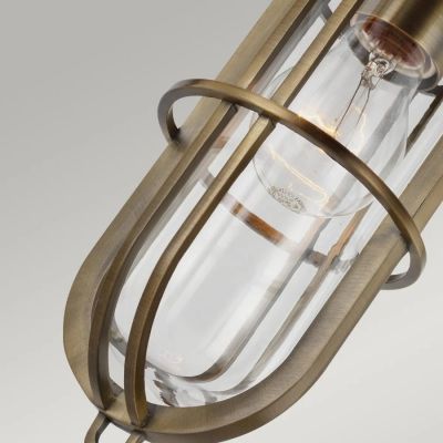 Lampa wisząca 1x60 W mosiądz-przezroczysta QNURBANRESTMP Quintiesse Urban Restoration