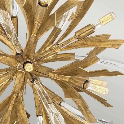 Lampa wisząca x40 W złota QNVIDA13PS Quintiesse Vida