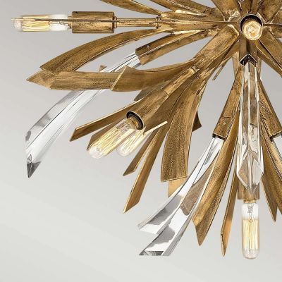 Lampa wisząca x40 W złota QNVIDA13PS Quintiesse Vida