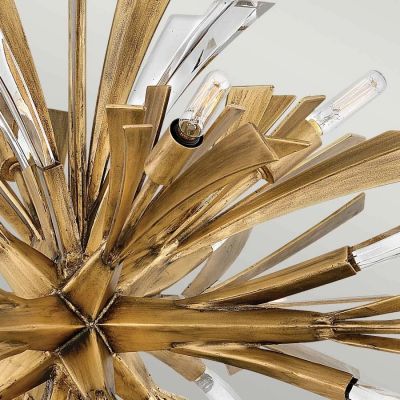 Lampa wisząca x40 W złota QNVIDA13PW Quintiesse Vida