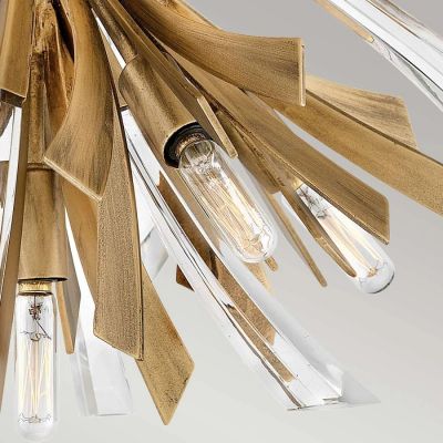 Lampa podsufitowa x40 W złota QNVIDA9F Quintiesse Vida