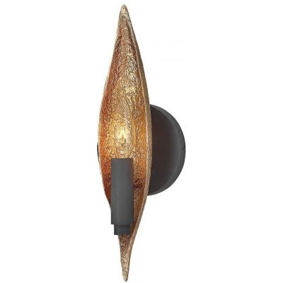 Kinkiet 1x40 W czarny-złoty QNWILLOW1CBK Quintiesse Willow