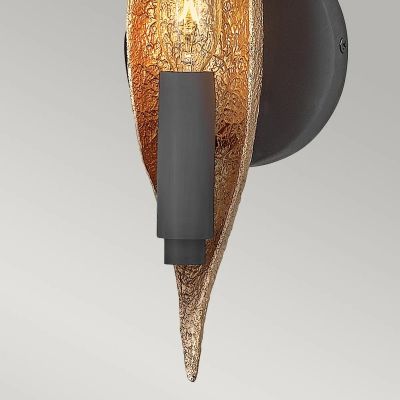 Kinkiet 1x40 W czarny-złoty QNWILLOW1CBK Quintiesse Willow