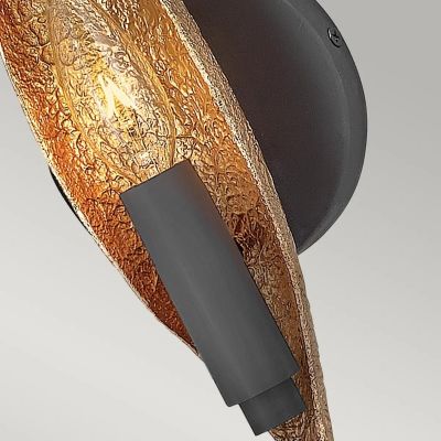 Kinkiet 1x40 W czarny-złoty QNWILLOW1CBK Quintiesse Willow