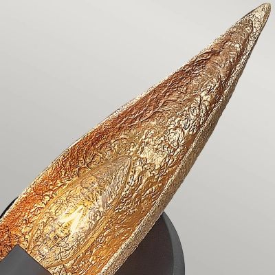 Kinkiet 1x40 W czarny-złoty QNWILLOW1CBK Quintiesse Willow
