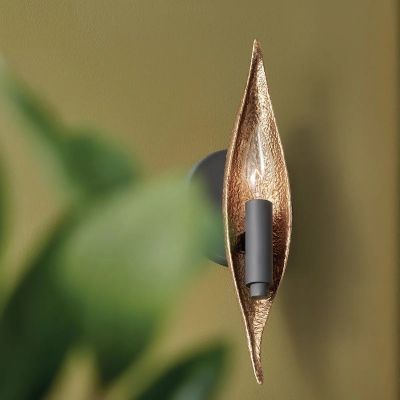 Kinkiet 1x40 W czarny-złoty QNWILLOW1CBK Quintiesse Willow