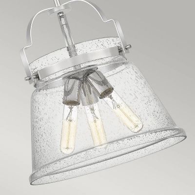 Lampa wisząca 3x60 W chrom-przezroczysta QNWIMBERLEYPPC Quintiesse Wimberley