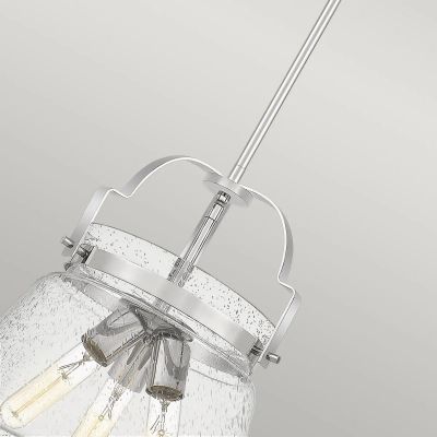 Lampa wisząca 3x60 W chrom-przezroczysta QNWIMBERLEYPPC Quintiesse Wimberley