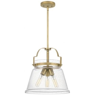 Lampa wisząca 3x60 W mosiądz-przezroczysta QNWIMBERLEYPWS Quintiesse Wimberley