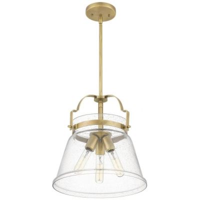 Lampa wisząca 3x60 W mosiądz-przezroczysta QNWIMBERLEYPWS Quintiesse Wimberley