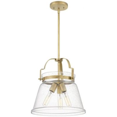 Lampa wisząca 3x60 W mosiądz-przezroczysta QNWIMBERLEYPWS Quintiesse Wimberley