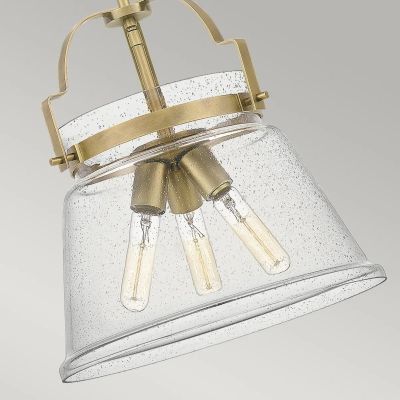 Lampa wisząca 3x60 W mosiądz-przezroczysta QNWIMBERLEYPWS Quintiesse Wimberley