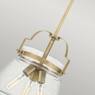 Lampa wisząca 3x60 W mosiądz-przezroczysta QNWIMBERLEYPWS Quintiesse Wimberley