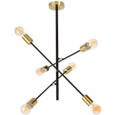 Lampa podsufitowa 6x15 W czarny 2104 Rabalux Lanny