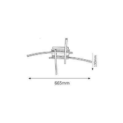 Lampa podsufitowa 1x24 W chrom 2503 Rabalux Alexis