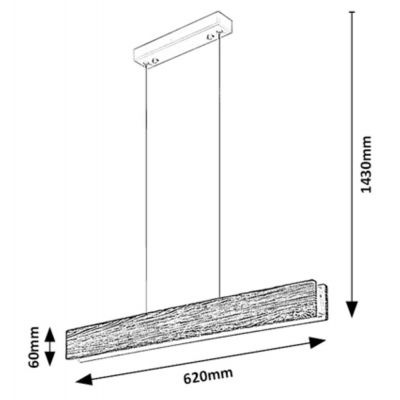 Lampa wisząca 3091 Rabalux Cinnamon
