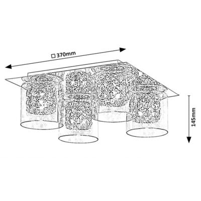 Lampa podsufitowa 3115 Rabalux Duchess
