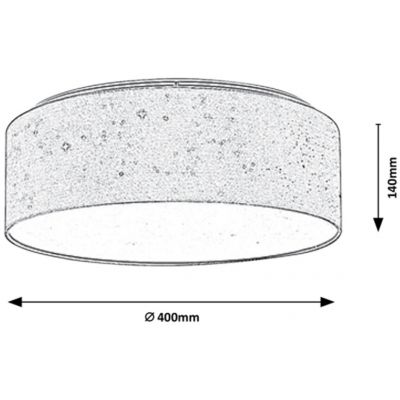 Plafon 1x22 W biały 3308 Rabalux Otilia