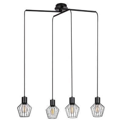 Lampa wisząca 4x40 W czarna 3540 Rabalux Belano