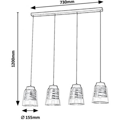 Lampa wisząca 3544 Rabalux Zenaida