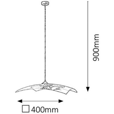 Lampa wisząca 1x60 W biała 3694 Rabalux Elina