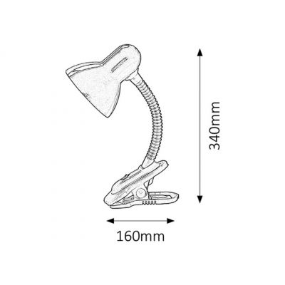 Lampa biurkowa 1x40 W zielona 4257 Rabalux Dennis
