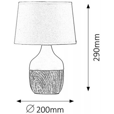 Lampa stołowa 1x40 W biała 4370 Rabalux Yvette