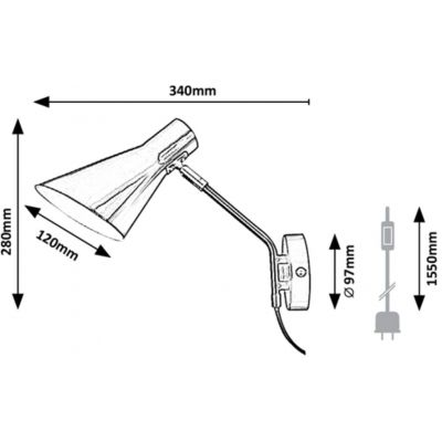 Kinkiet 4504 Rabalux Alfons