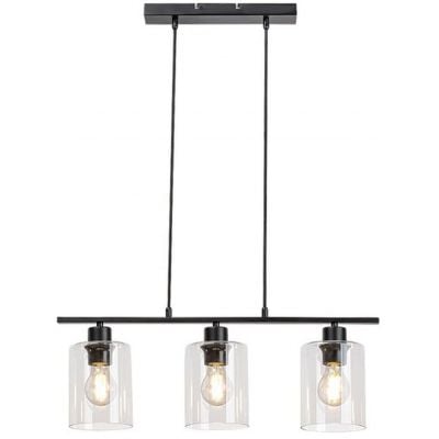 Lampa wisząca 3x40 W czarna-przezroczysta 5078 Rabalux Miroslaw
