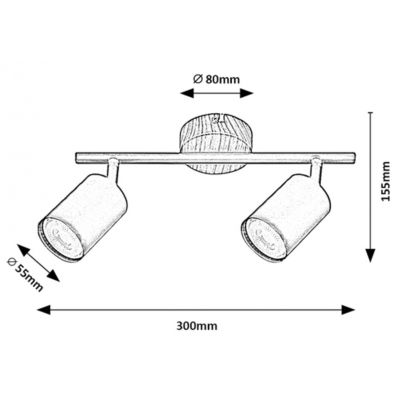Lampa podsufitowa 5296 Rabalux Edmund