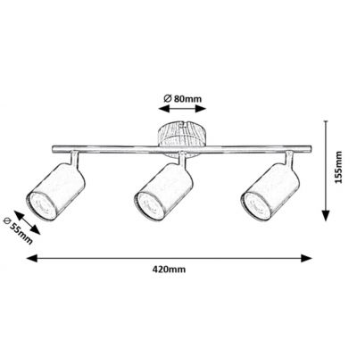 Lampa podsufitowa 5297 Rabalux Edmund