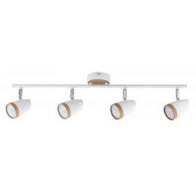 Lampa podsufitowa 4x4 W biała-drewno 5567 Rabalux Karen