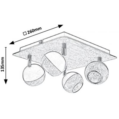 Lampa podsufitowa 5616 Rabalux Arthur