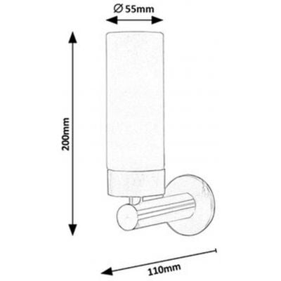 Kinkiet 1x4 W chrom-szkło opalizowane 5713 Rabalux Betty