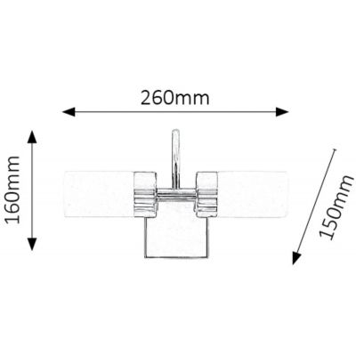 Kinkiet 2x8 W chrom 5714 Rabalux Betty