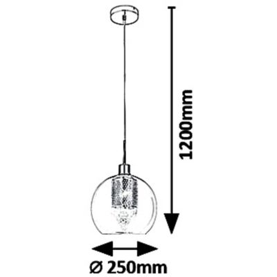 Lampa wisząca 6495 Rabalux Philana