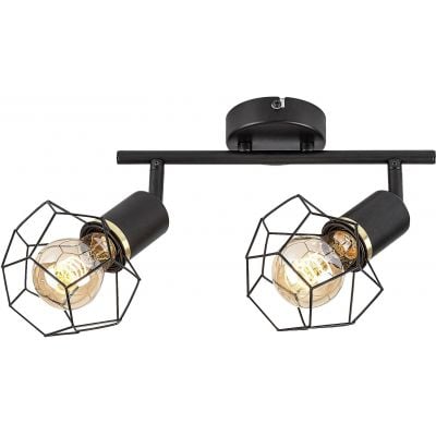 Lampa podsufitowa 2x40 W czarna 71066 Rabalux Fran