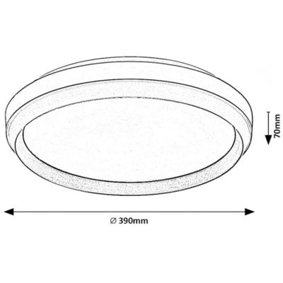 Plafon 1x24 W biały 71159 Rabalux Fontana